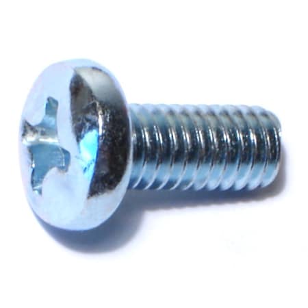 Midwest Fastener 5/16"-18 x 3/4 in Phillips Pan Machine Screw, Zinc Plated Steel, 100 PK 54751
